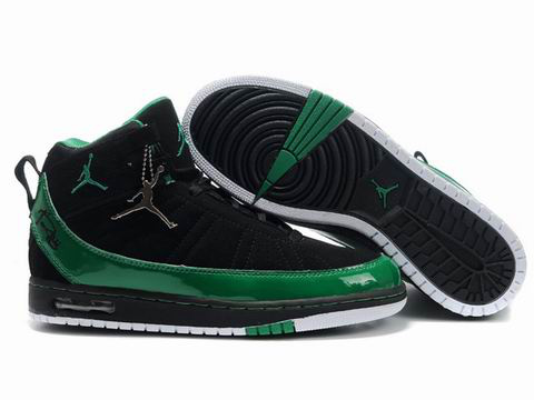 2010 Air Jordan Shoes Black Green White