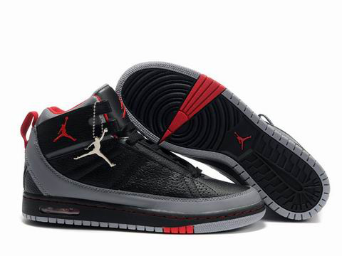 2010 Air Jordan Shoes Black Grey Red - Click Image to Close