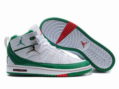 2010 Air Jordan Shoes White Green Red - Click Image to Close