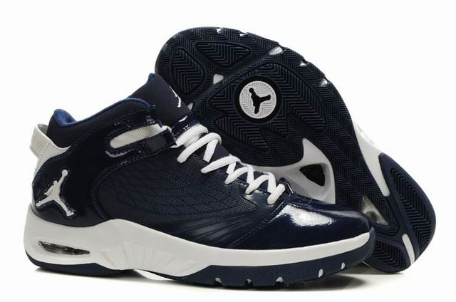 Cheap Air Jordan Shoes New School Dark Blue White - Click Image to Close