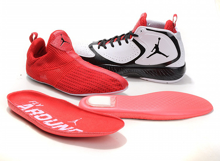 2012 Air Jordan Shoes White Red - Click Image to Close