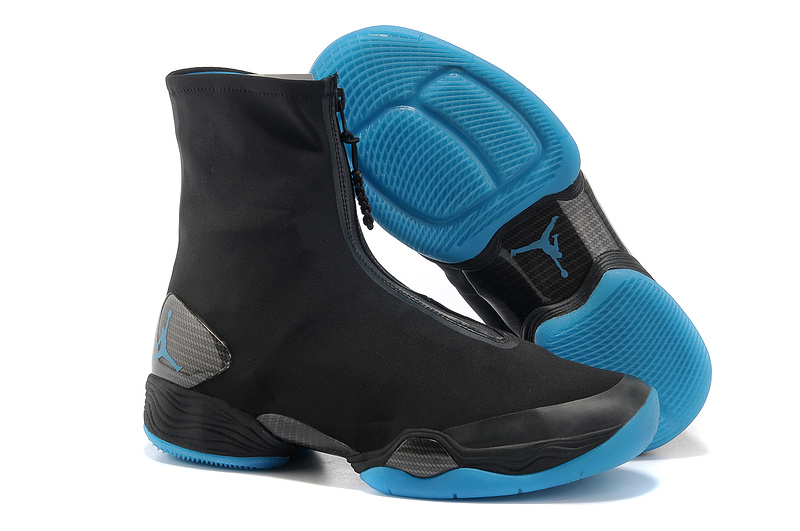 2013 Jordan 28 Black Blue Shoes - Click Image to Close