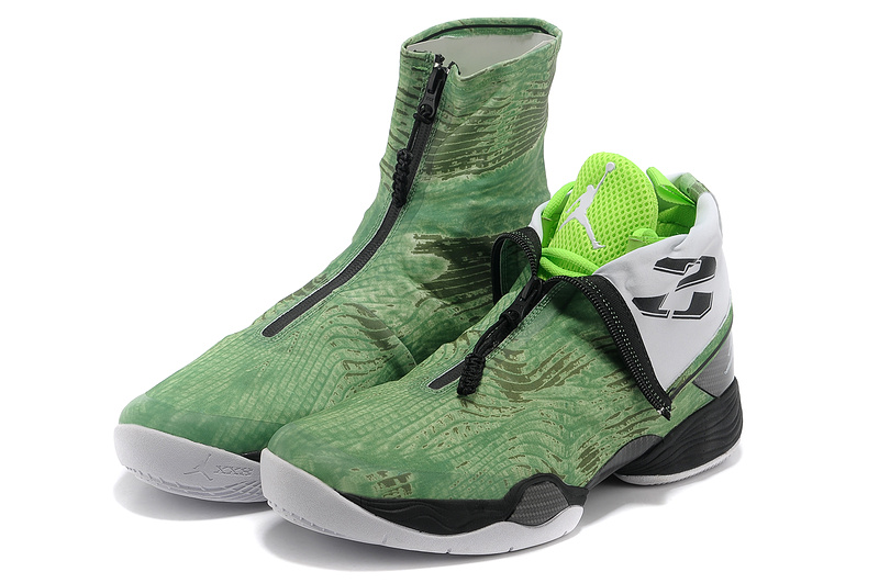 2013 Jordan 28 Green Black Shoes