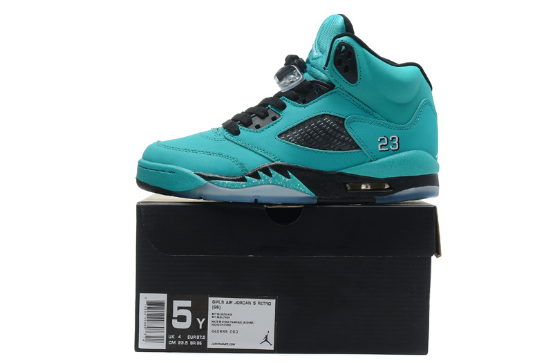 Cheap Real 2015 Jordan Jordan 5 Green Black - Click Image to Close