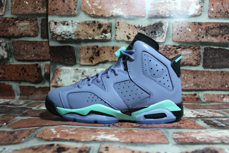 Cheap Real 2015 Jordan Jordan 6 GS Grey Green - Click Image to Close