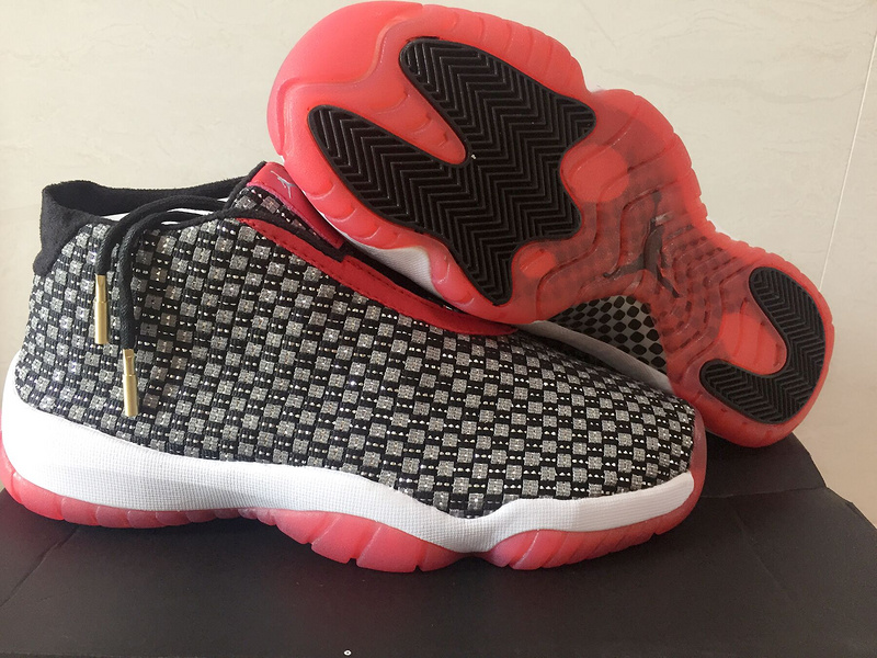 New New Arrival Jordan Future Black Red Whihte Lover Shoes - Click Image to Close