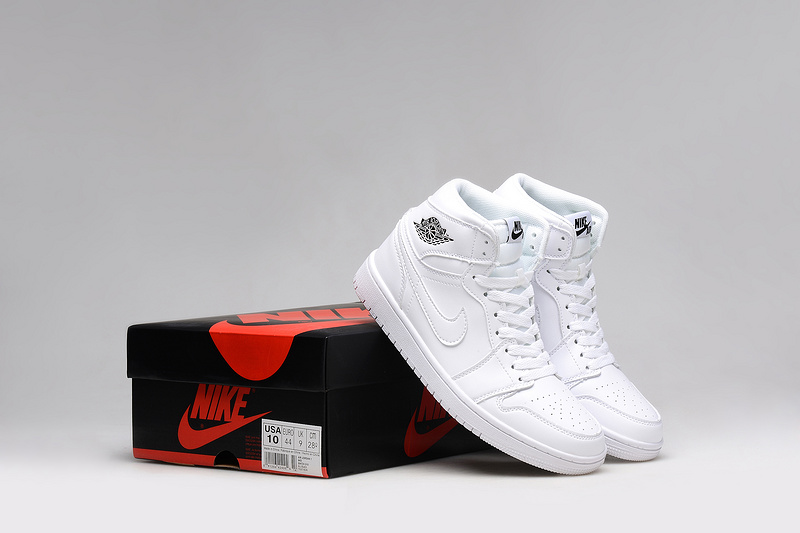 Real Jordan 1 All White Lover Shoes