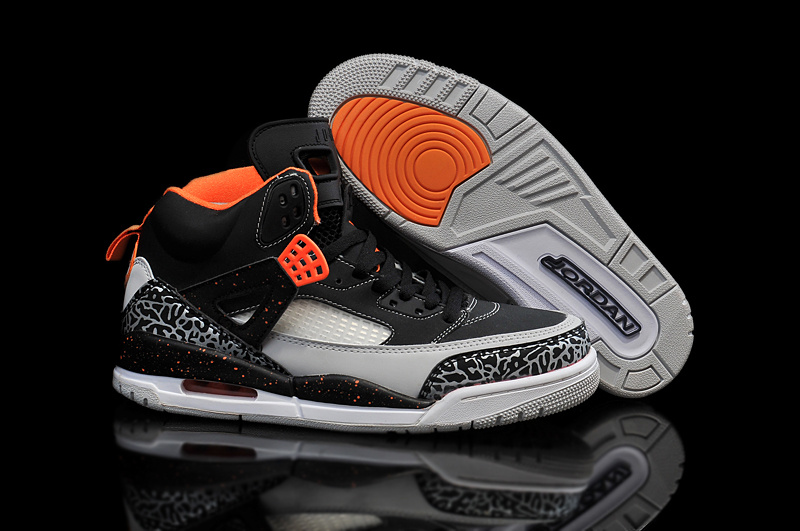 Real Jordan 3.5 Black Orange Grey Shoes - Click Image to Close