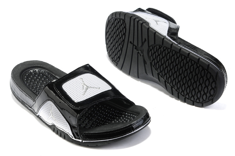 2015 Latest Air Jordan Hydro 2 Black White Sandal