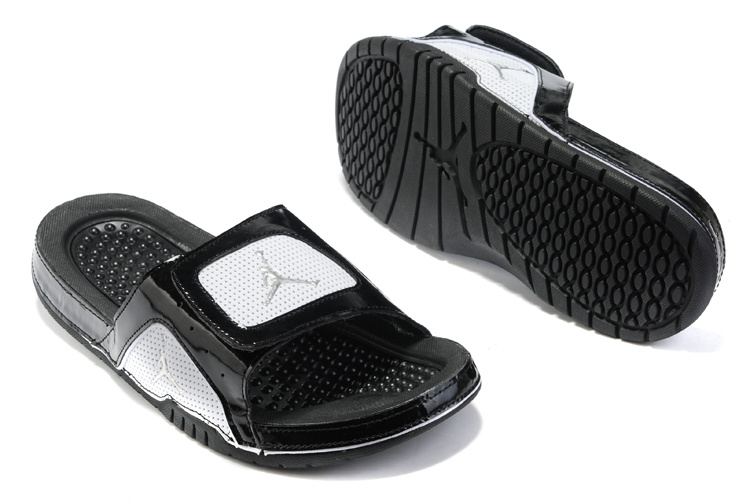 2015 Latest Air Jordan Hydro 2 Black White Sandal - Click Image to Close