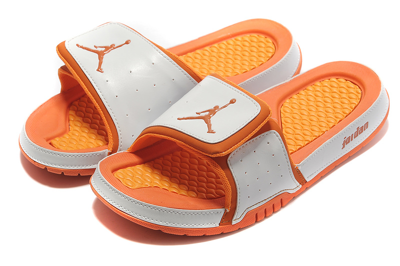 2015 Latest Air Jordan Hydro 2 White Orange Sandal - Click Image to Close