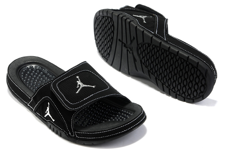 2015 Latest Air Jordan Hydro 5 All Black Sandal