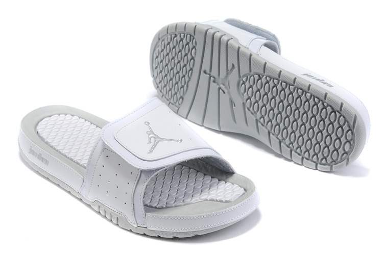 2015 Latest Air Jordan Hydro 5 All Grey Sandal