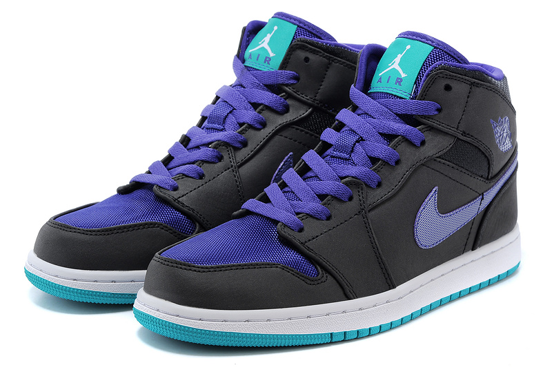 Real Jordan 1 Retro Black Blue Shoes