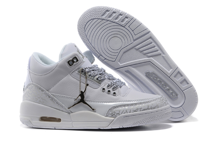 Real Jordan 3 Retro Grey Cement Lover Shoes - Click Image to Close