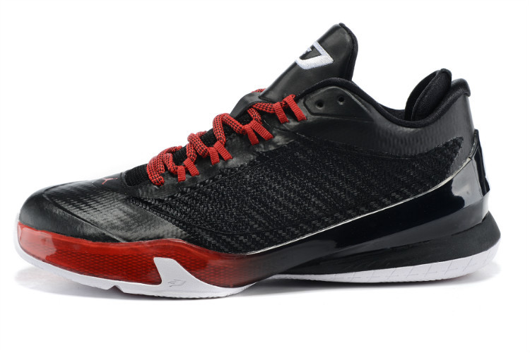 Real Nike Jordan CP3 VIII Black Red Shoes - Click Image to Close