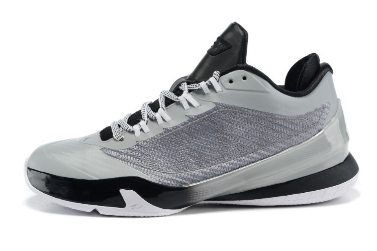 Real Nike Jordan CP3 VIII Grey Black Shoes - Click Image to Close