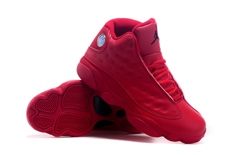 Real Jordan 13 Retro All Red Shoes - Click Image to Close