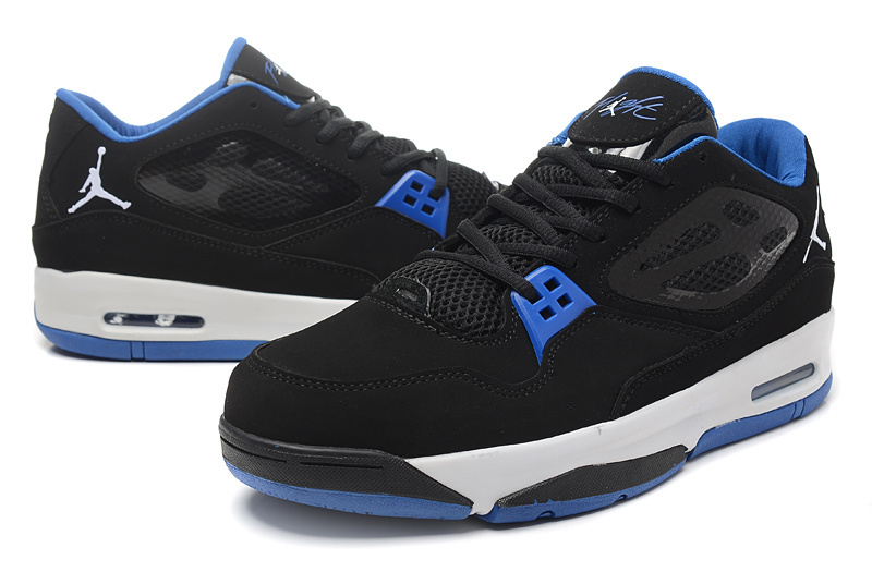 Real Air Air Jordan Flight 23 RST Low Black Blue Shoes - Click Image to Close