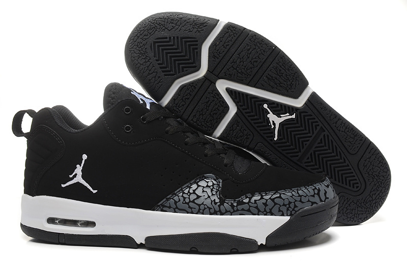 Real Air Jordan Cement Black White Shoes - Click Image to Close