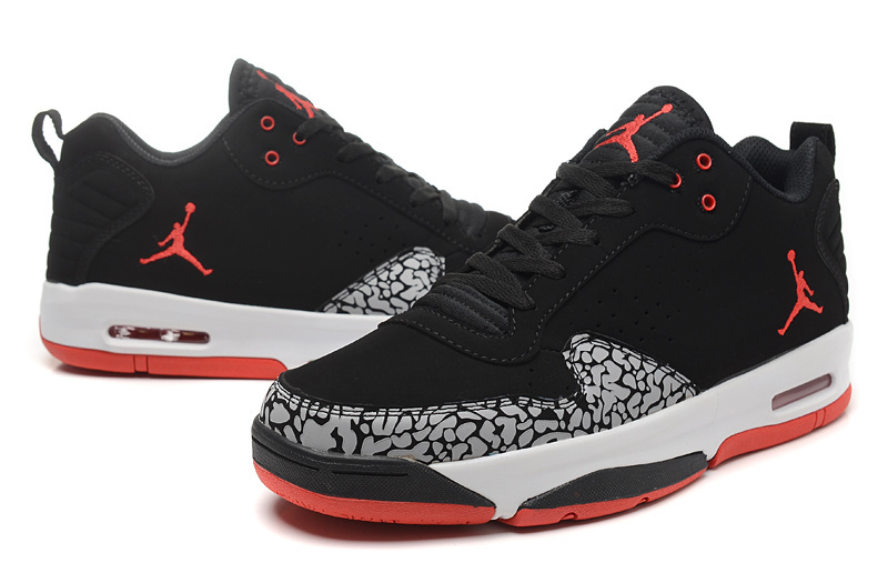 Real Air Jordan Cement Grey Black Red White Shoes - Click Image to Close