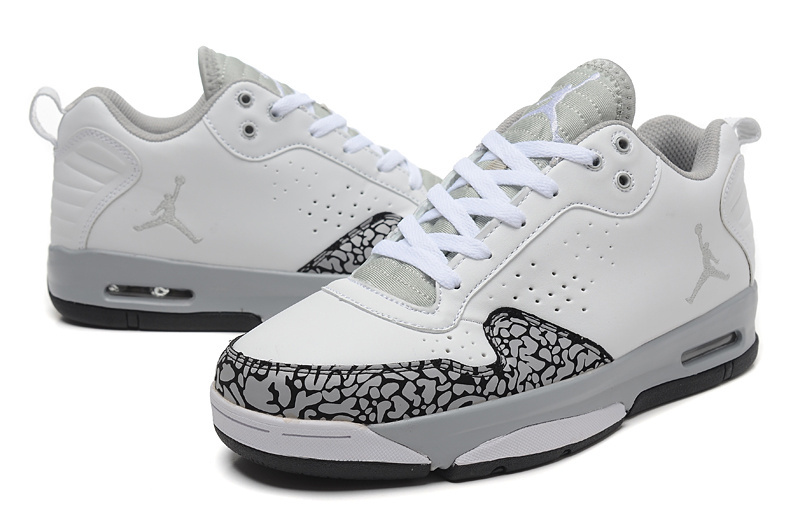 Real Air Jordan Cement Grey White Grey Shoes