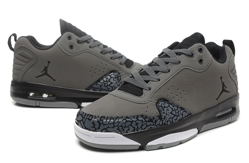 Real Air Jordan Dark Grey Cement Black White Shoes