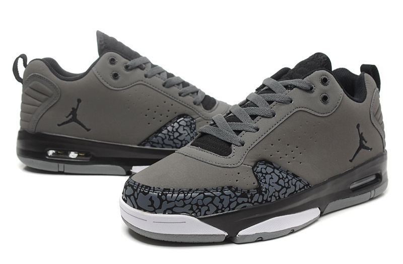 Real Air Jordan Dark Grey Cement Black White Shoes - Click Image to Close