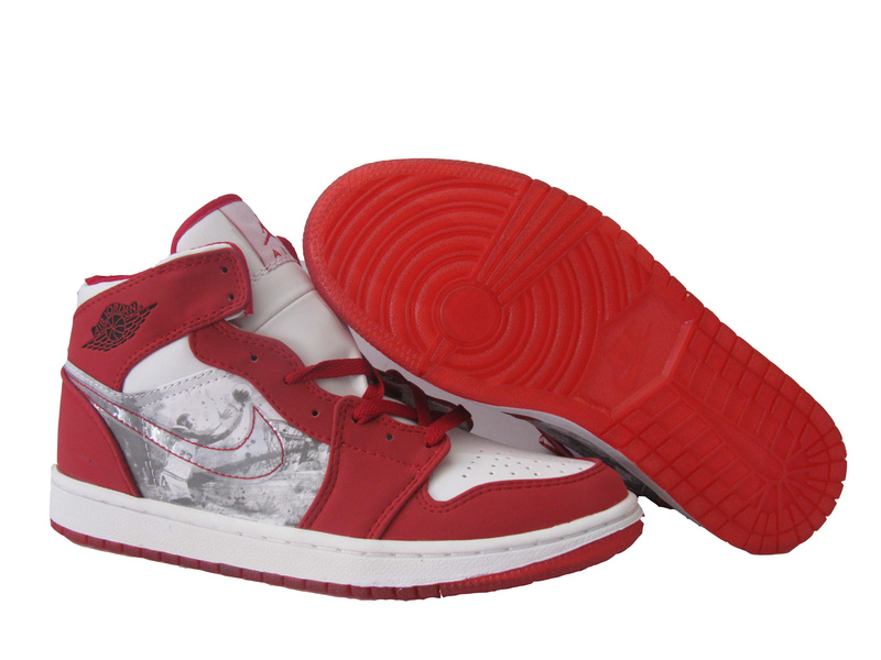 Cheap Air Jordan 1 Shoes Dark Red White - Click Image to Close