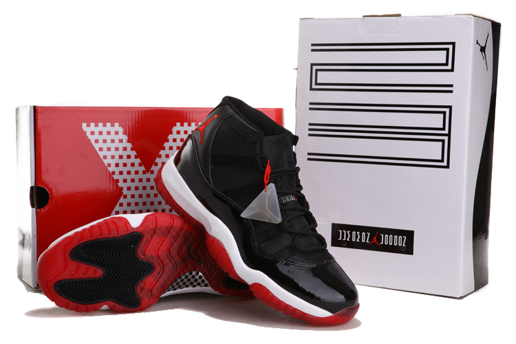 Special Air Jordan 11 Chalcedony Black White Red - Click Image to Close