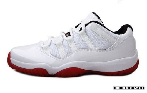 Cheap Air Jordan Shoes 11 Low White Red Shoes