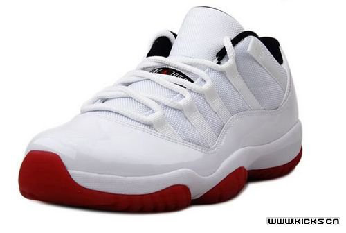 Cheap Air Jordan Shoes 11 Low White Red Shoes