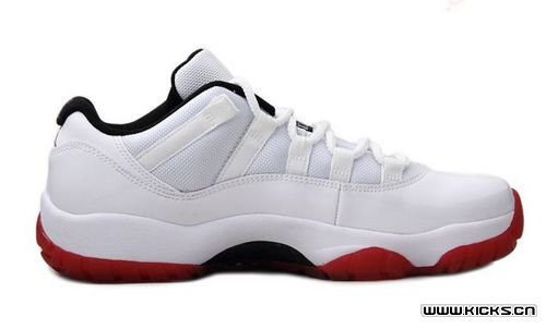 Cheap Air Jordan Shoes 11 Low White Red Shoes - Click Image to Close