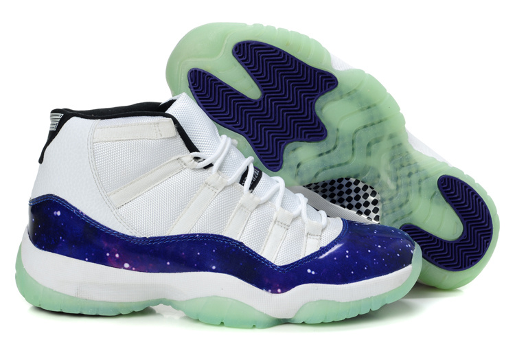 Cheap Air Jordan Shoes 11 Lunar Legend Edition White Blue Shoes - Click Image to Close