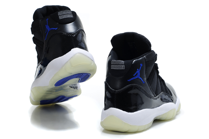 Cheap Air Jordan Shoes 11 Midnight Black White Blue - Click Image to Close