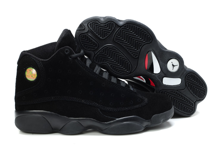 Cheap Air Jordan Shoes 13 Shoes Suede All Black