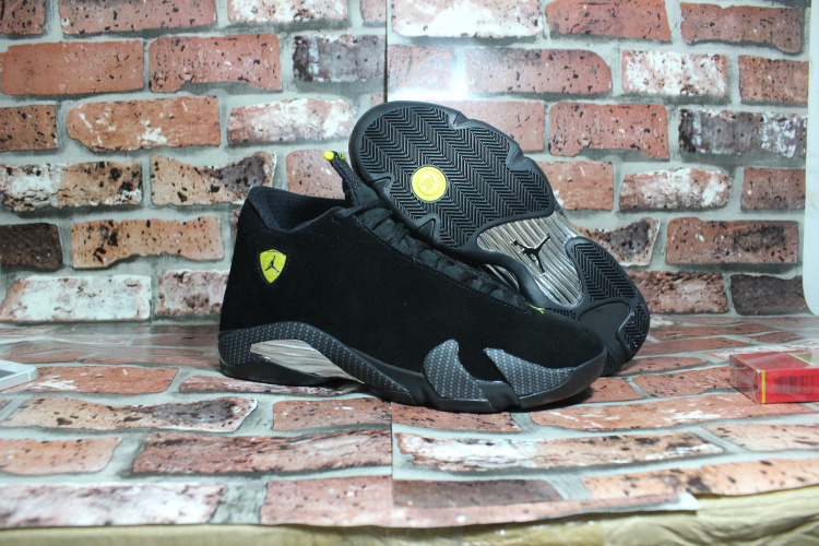 Real Jordan 14 OG Black Ferrari Shoes