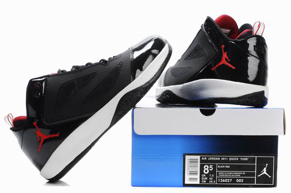 Cheap Air Jordan Shoes Quick Fuse Black White