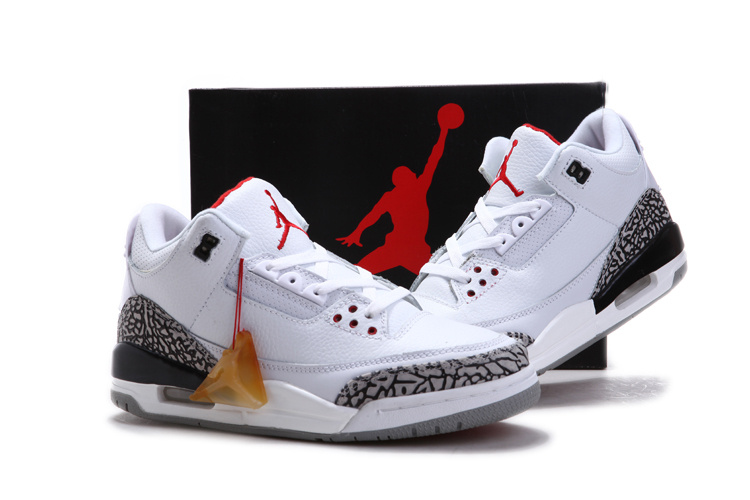 Special Air Jordan 3 Chalcedoney Edition White Grey - Click Image to Close