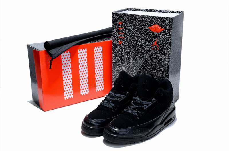 Cheap Air Jordan Shoes 3 Limited Edition All Black