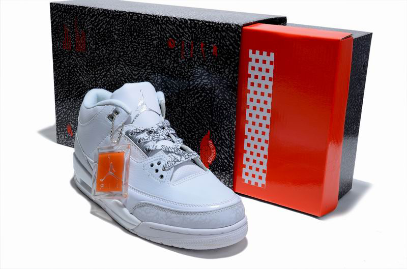 Cheap Air Jordan Shoes 3 Limited Edition All White - Click Image to Close