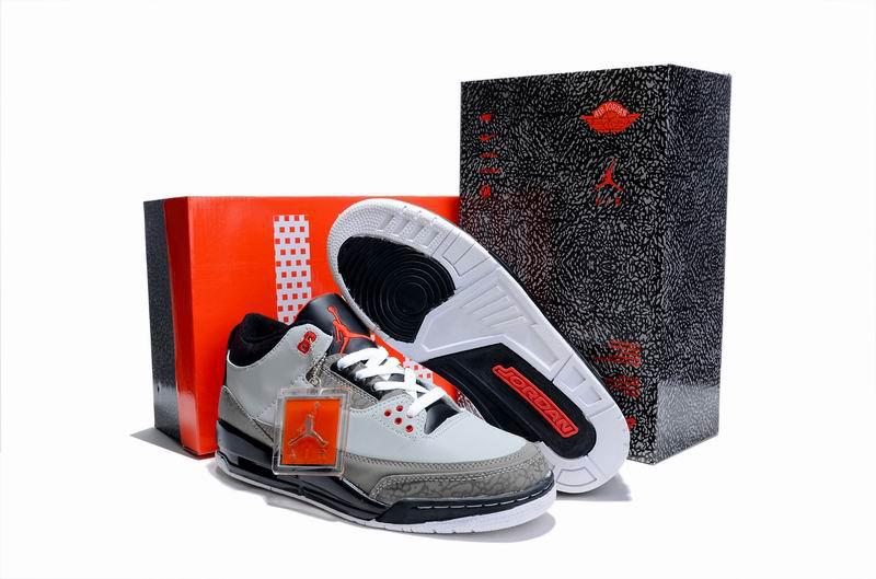 Cheap Air Jordan Shoes 3 Limited Edition Grey Cement Black - Click Image to Close