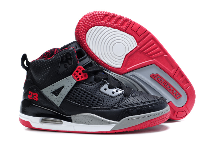 Cheap Air Jordan Shoes 3.5 Black Grey Red For Kids