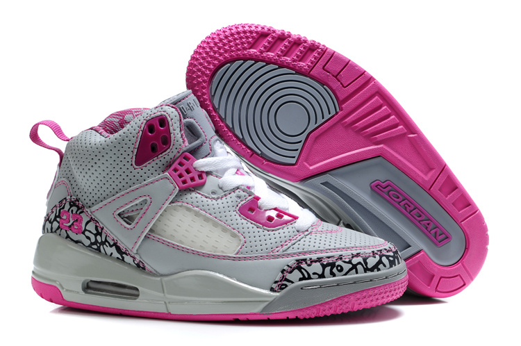 Cheap Air Jordan Shoes 3.5 Grey Pink For Kids