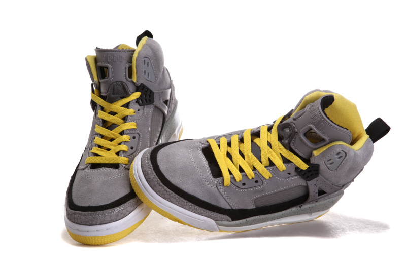 Air Jordan 3.5 Shoes Suede Grey Black White Yellow
