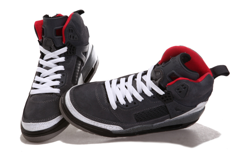 Air Jordan 3.5 Shoes Suede Grey White Black Red - Click Image to Close