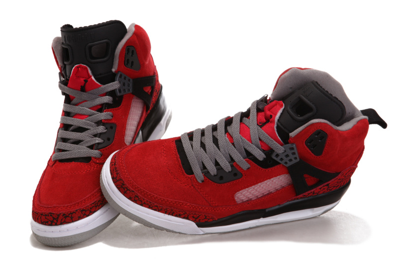 Air Jordan 3.5 Shoes Suede Red Black White - Click Image to Close