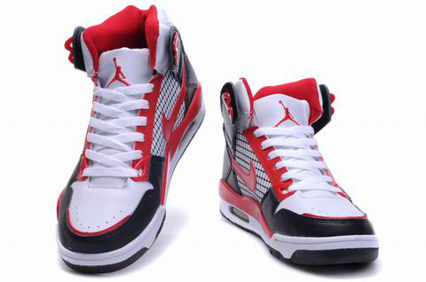 Cheap Air Jordan 4 Shoes High Heel Black White Red