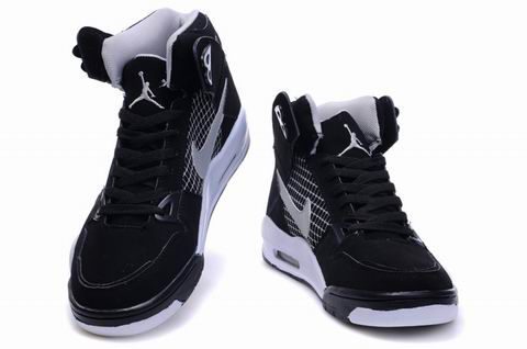Cheap Air Jordan 4 Shoes High Heel Black White - Click Image to Close