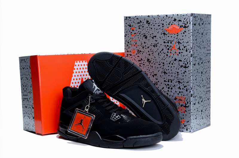 Cheap Air Jordan Shoes 4 Limited Edition All Black - Click Image to Close